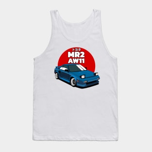 Toyota MR2 AW11 Retro Car Tank Top